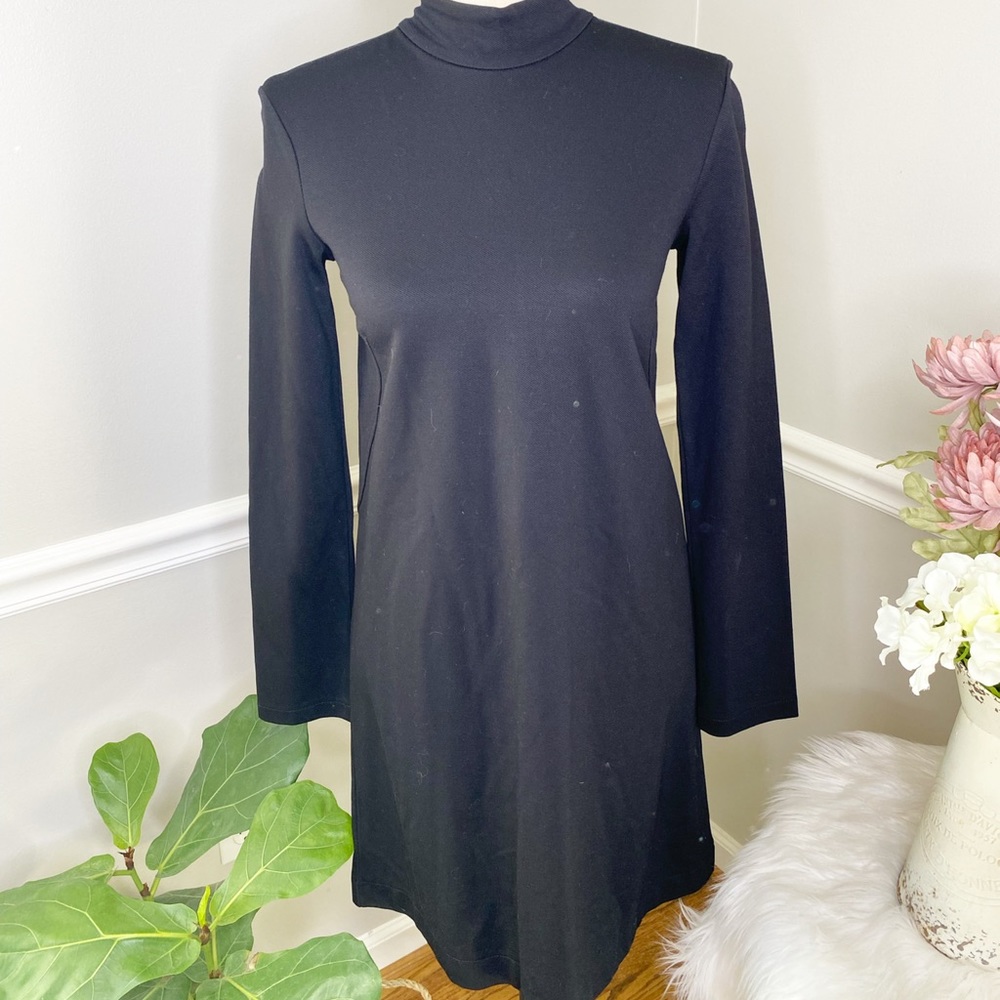 ZARA Black Long Sleeve Body Dress